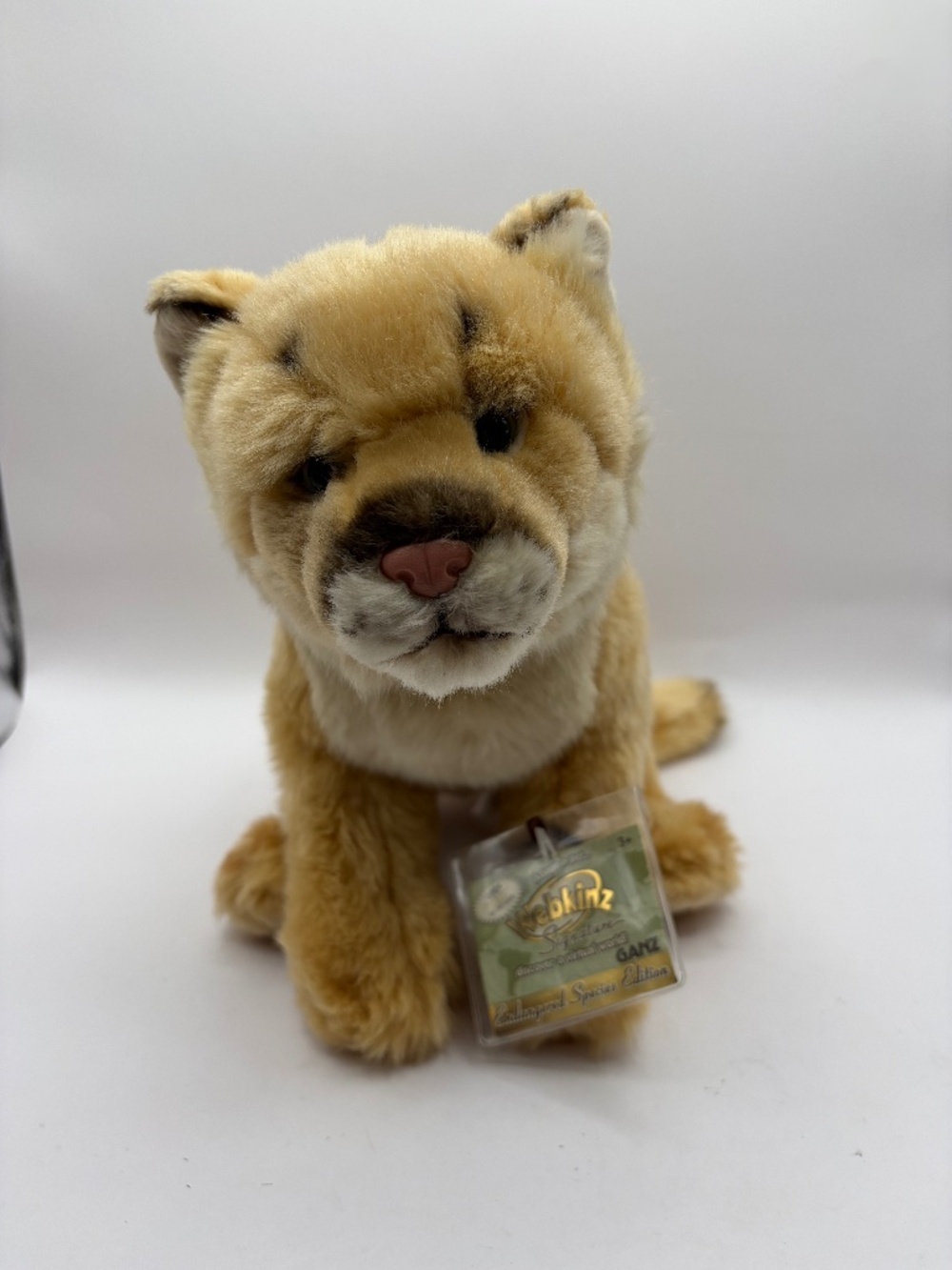 Webkinz Signature Endangered Cougar Plush GANZ Sealed Code Retired WKSE3009